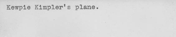 Kewpie Kimpler's Corsair, Caption, Ca. 1928-30 (Source: Barnes)